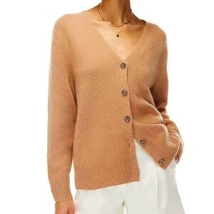ARITZIA WILFRED PARCO CASHMERE V-NECK CARDIGAN